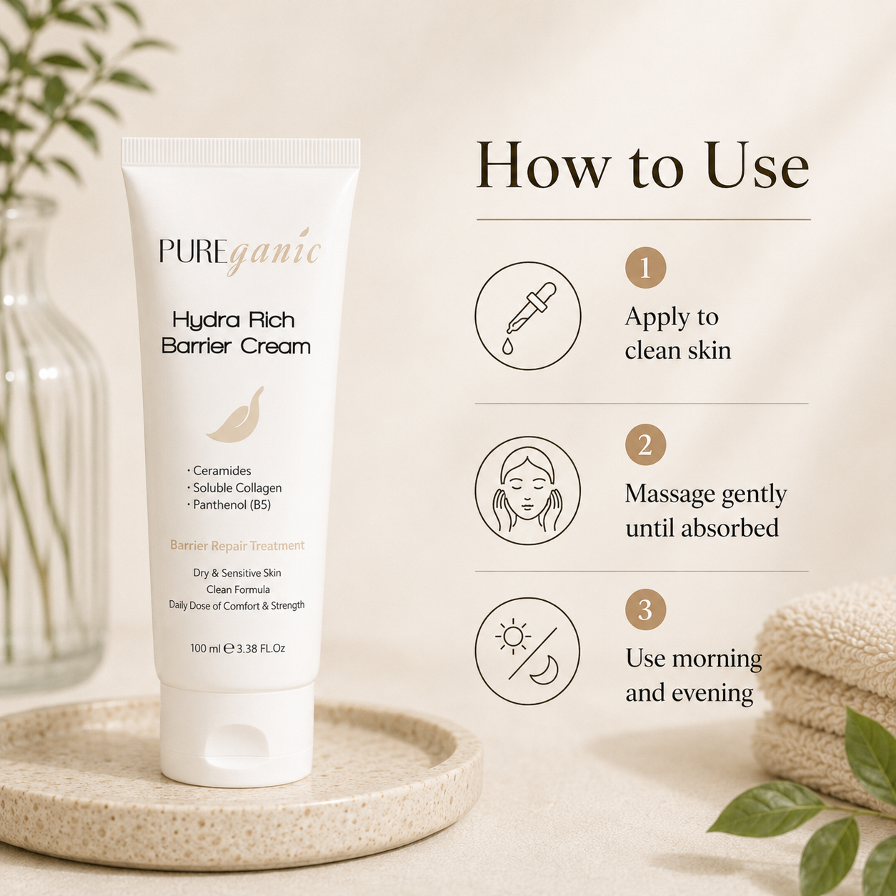PUREganic Hydra Rich Barrier Cream