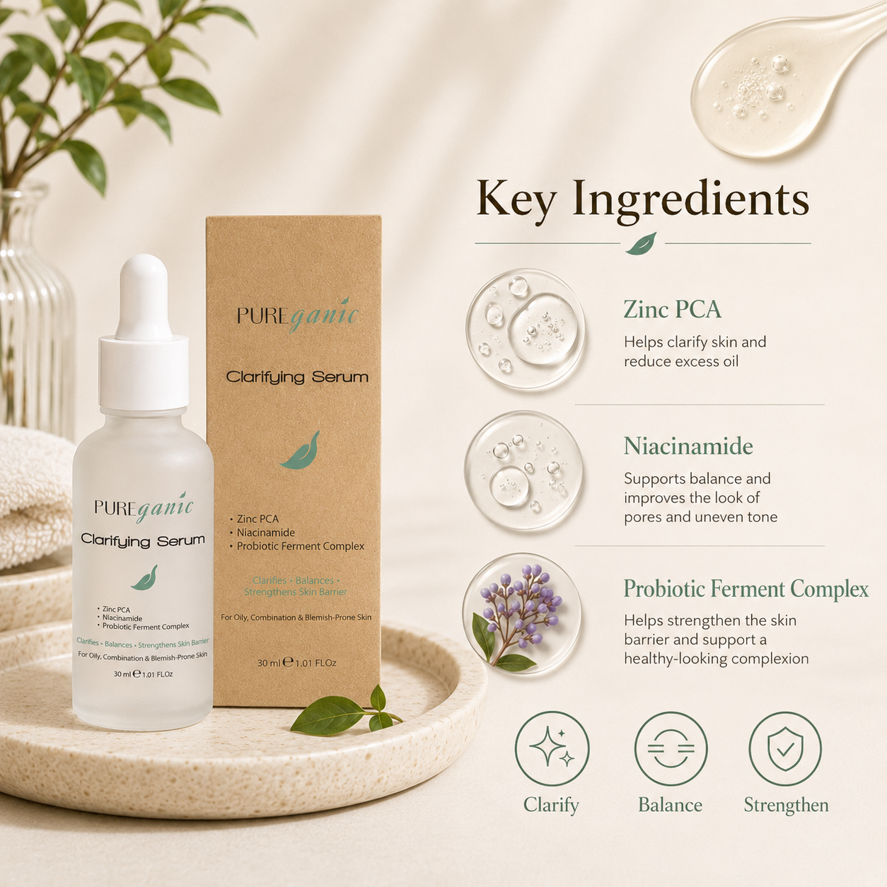 PUREganic Clarifying Serum