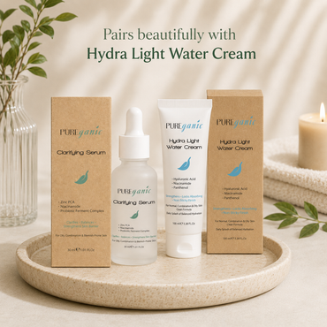 PUREganic  Clarifying Serum + Hydra Light Water Cream