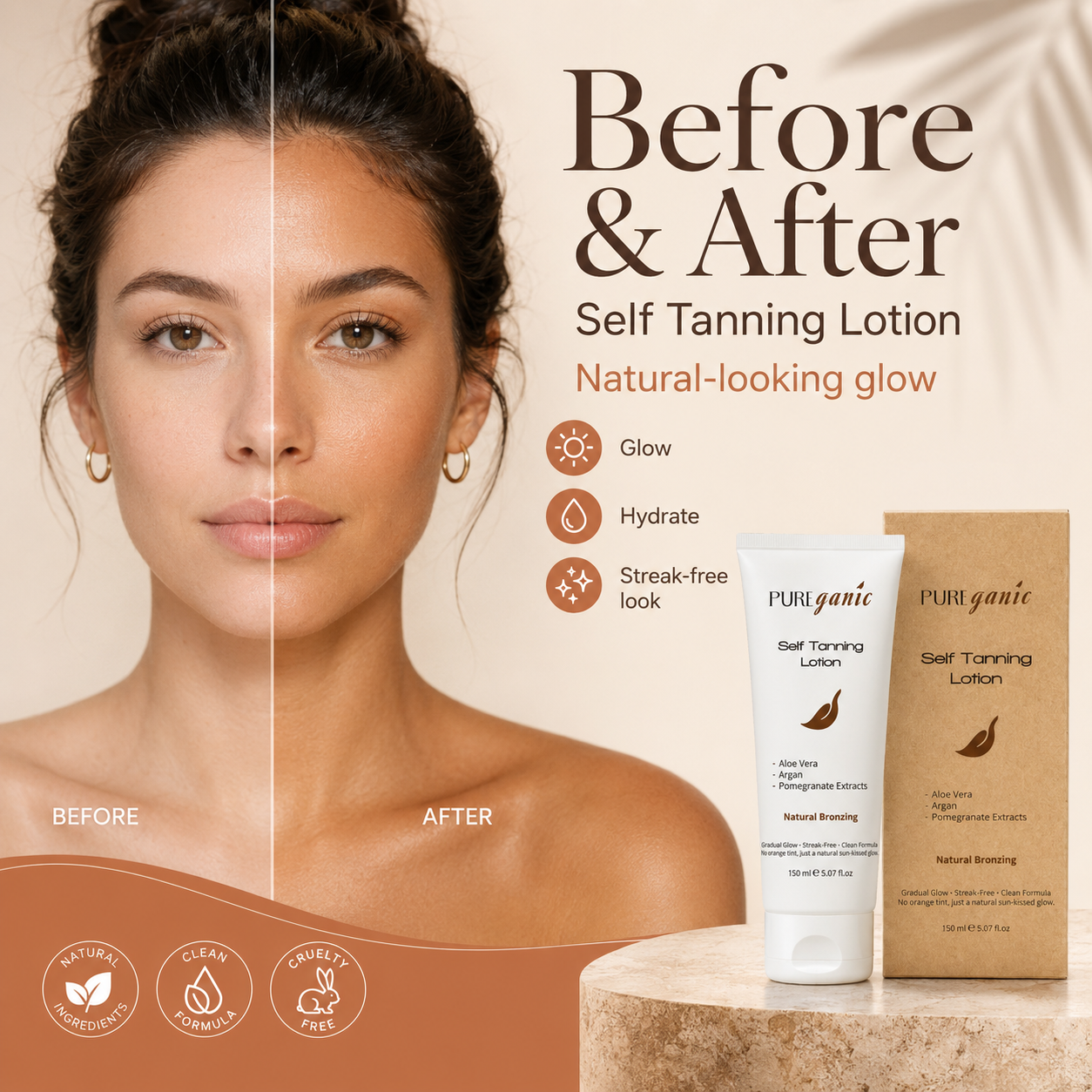 PUREganic Self Tanning Lotion
