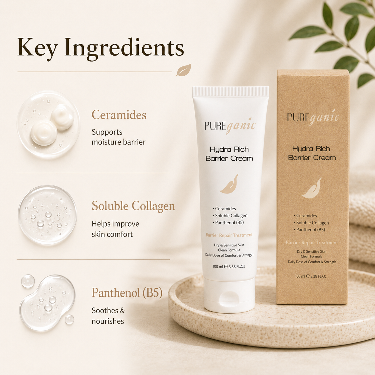PUREganic Hydra Rich Barrier Cream